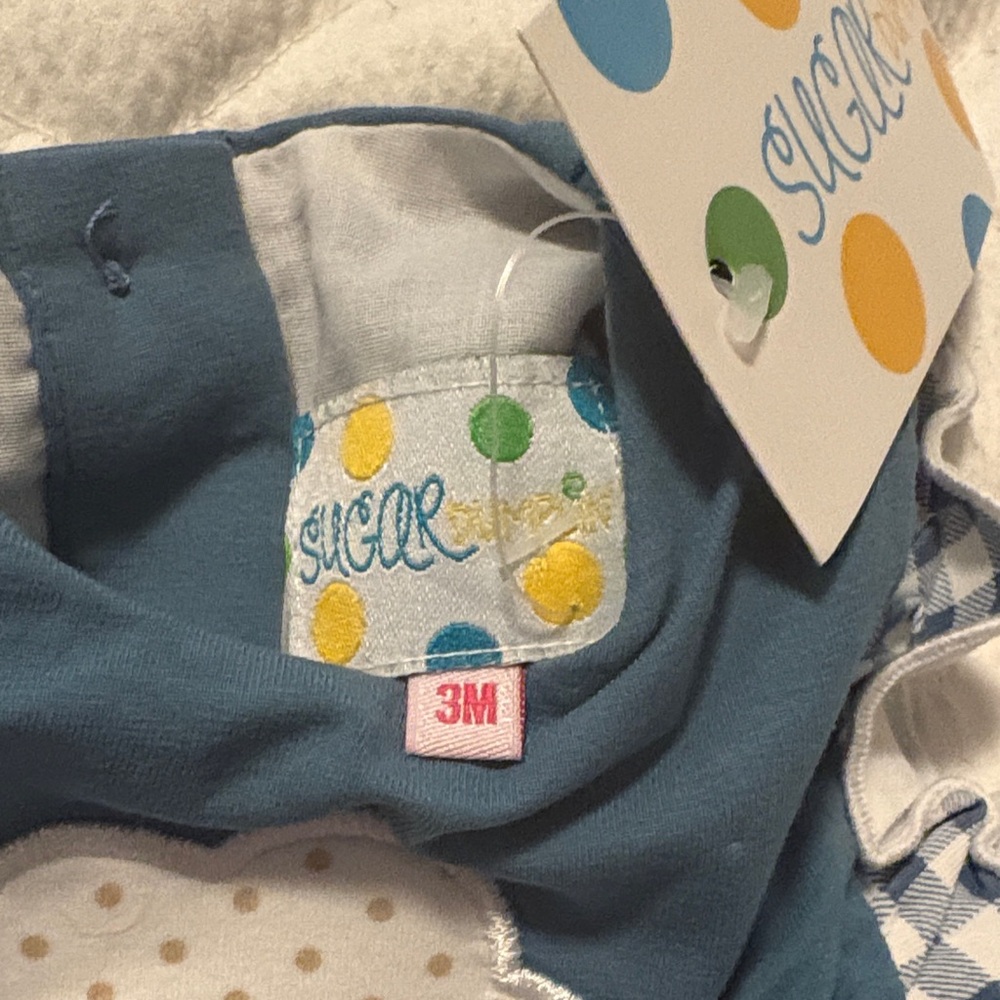 3m girls smocked romper- perfect for fall! - Picture 2 of 3